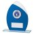 Draco Glitter Glass Trophy | Blue | 165mm - CR19621A