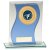 Azzuri Wave Multisport Mirror Glass Trophy | Blue & Silver | 125mm - CR20566A