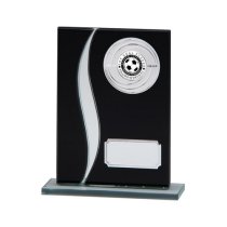 Spirit Multisport Mirror Glass Trophy | Black & Silver | 125mm