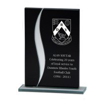 Spirit Mirror Glass Award | Black & Silver | 145mm