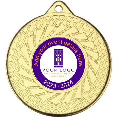 Personalised Blade Medal | Gold | 50mm