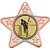Cricket Star Shaped Medal | Bronze | 50mm - M10BZ.CRICKET