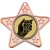 Dominos Star Shaped Medal | Bronze | 50mm - M10BZ.DOMINOS