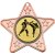 Karate Star Shaped Medal | Bronze | 50mm - M10BZ.KARATE