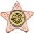 Shooting Star Shaped Medal | Bronze | 50mm - M10BZ.RIFLE