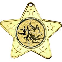 Gymnastics Star Shaped Medal | Gold | 50mm