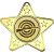 Shooting Star Shaped Medal | Gold | 50mm - M10G.RIFLE
