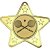 Squash Star Shaped Medal | Gold | 50mm - M10G.SQUASH
