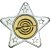 Shooting Star Shaped Medal | Silver | 50mm - M10S.RIFLE