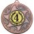 4th Place Sunshine Medal | Bronze | 50mm - M13BZ.4TH