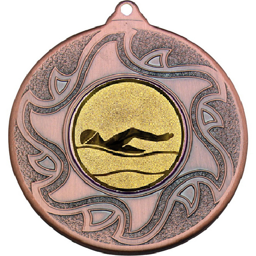 Swimming Sunshine Medal | Bronze | 50mm