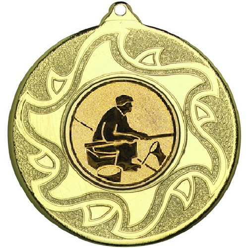 Fishing Sunshine Medal | Gold | 50mm