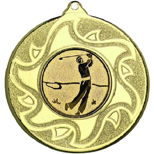Golf Sunshine Medal | Gold | 50mm