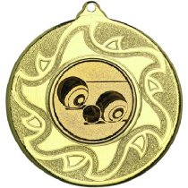 Lawn Bowls Sunshine Medal | Gold | 50mm