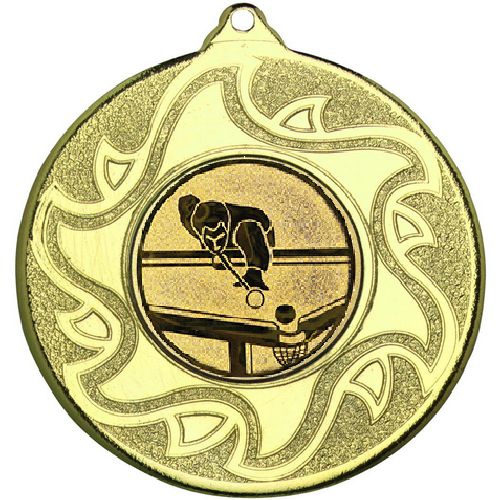 Snooker Sunshine Medal | Gold | 50mm