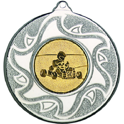 Go Kart Sunshine Medal | Silver | 50mm