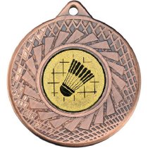 Badminton Blade Medal | Bronze | 50mm