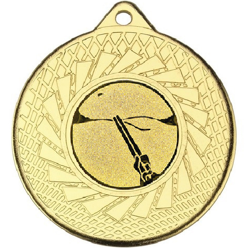 Clay Pigeon Blade Medal | Gold | 50mm