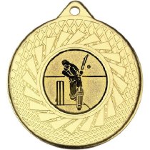Cricket Blade Medal | Gold | 50mm