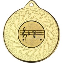 Music Blade Medal | Gold | 50mm