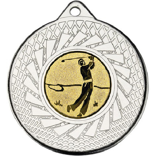 Golf Blade Medal | Silver | 50mm