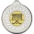 Hockey Blade Medal | Silver | 50mm - M17S.HOCKEY