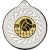 Volleyball Blade Medal | Silver | 50mm - M17S.VOLLEYBALL