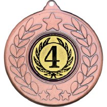 4th Place Stars and Wreath Medal | Bronze | 50mm