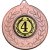 4th Place Stars and Wreath Medal | Bronze | 50mm - M18BZ.4TH