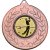 Golf Stars and Wreath Medal | Bronze | 50mm - M18BZ.GOLF