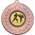 Karate Stars and Wreath Medal | Bronze | 50mm - M18BZ.KARATE