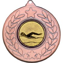 Swimming Stars and Wreath Medal | Bronze | 50mm
