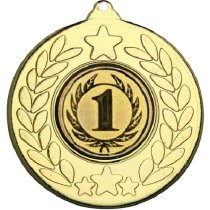 1st Place Stars and Wreath Medal | Gold | 50mm