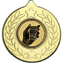 Dominos Stars and Wreath Medal | Gold | 50mm