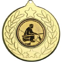 Fishing Stars and Wreath Medal | Gold | 50mm