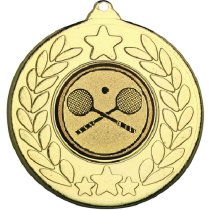 Squash Stars and Wreath Medal | Gold | 50mm
