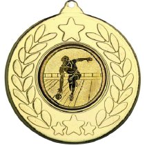 Ten Pin Stars and Wreath Medal | Gold | 50mm