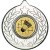 Badminton Stars and Wreath Medal | Silver | 50mm - M18S.BADMINTON