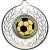 Football Stars and Wreath Medal | Silver | 50mm - M18S.FOOTBALL