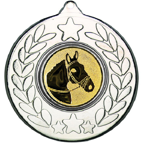 Horse Stars and Wreath Medal | Silver | 50mm
