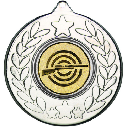 Shooting Stars and Wreath Medal | Silver | 50mm