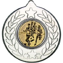 Running Stars and Wreath Medal | Silver | 50mm