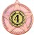 4th Place Striped Star Medal | Bronze | 50mm - M26BZ.4TH