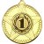 1st Place Striped Star Medal | Gold | 50mm - M26G.1ST