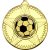 Football Striped Star Medal | Gold | 50mm - M26G.FOOTBALL