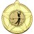 Golf Striped Star Medal | Gold | 50mm - M26G.GOLF