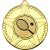 Tennis Striped Star Medal | Gold | 50mm - M26G.TENNIS