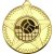 Volleyball Striped Star Medal | Gold | 50mm - M26G.VOLLEYBALL