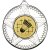 Badminton Striped Star Medal | Silver | 50mm - M26S.BADMINTON