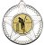 Cricket Striped Star Medal | Silver | 50mm - M26S.CRICKET